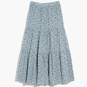 Madewell button-front maxi skirt in Florentine floral